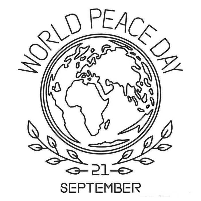 World Peace Day September Coloring Pages