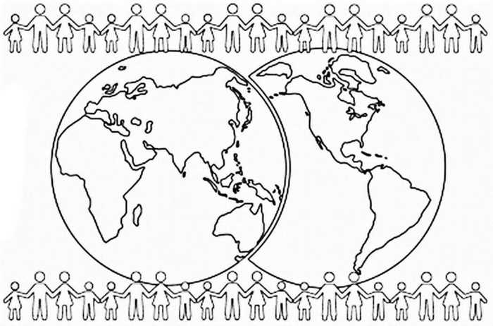 World Population Coloring Pages