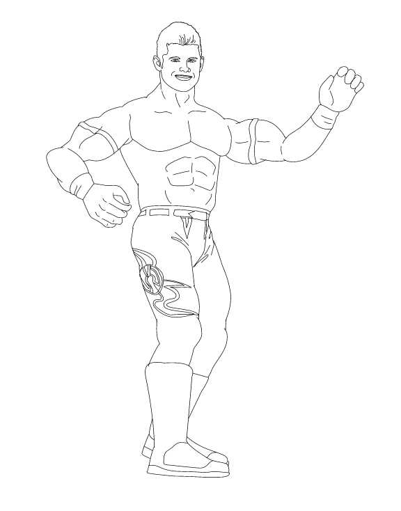 World Wrestling Entertainment Evan Bourne Coloring Page