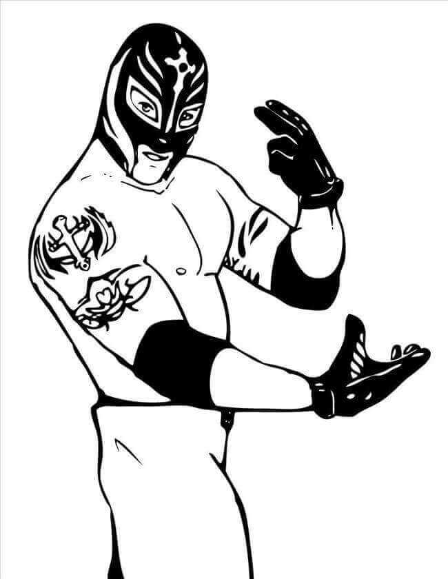 Rey Mysterio WWE Malvorlagen