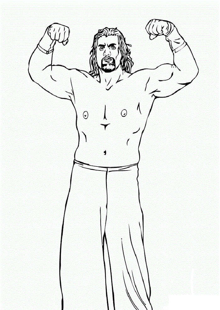 Wwe Roman Reigns Coloring Pages