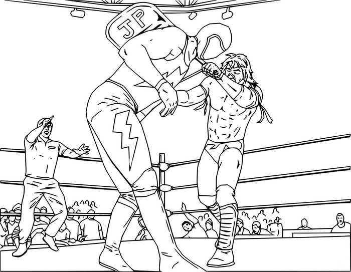 Wwe Wrestling Coloring Page