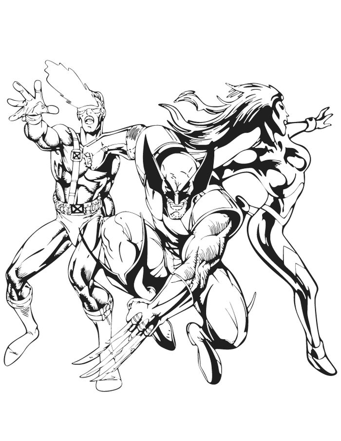 X Men Coloring Pages Wolverine