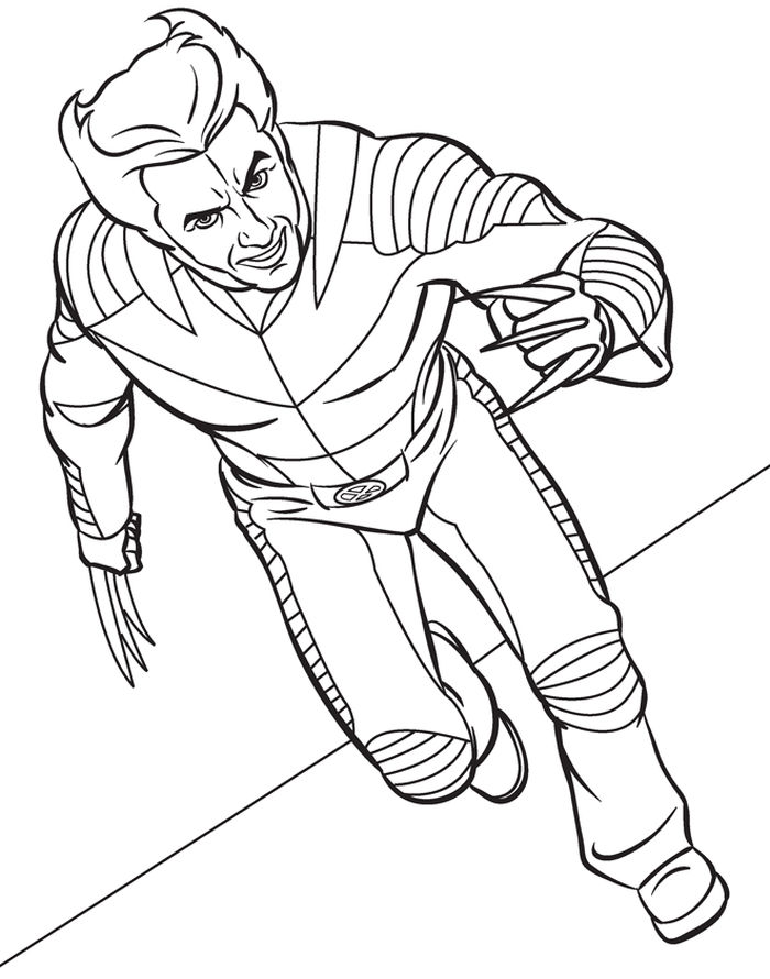 wolverine coloring pages