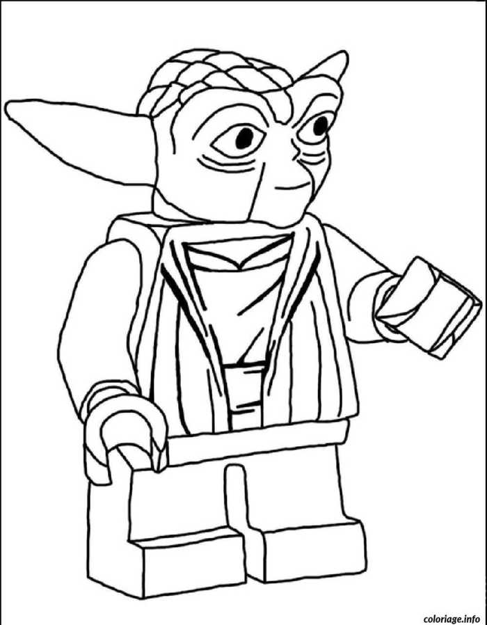 Yoda Star Wars Lego Coloring Pages