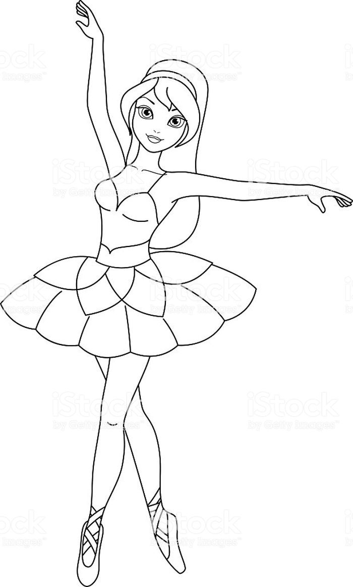 Young Ballet Girl Coloring Pages