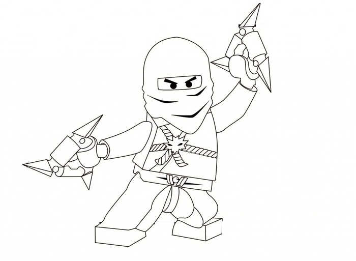 Zane Ninjago Coloring Page