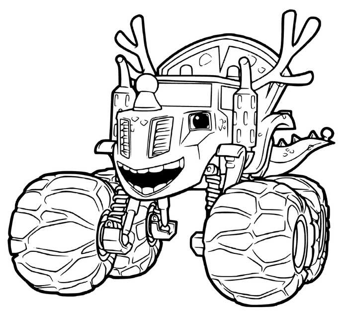 Zeg Blaze And The Monster Machines Coloring Pages