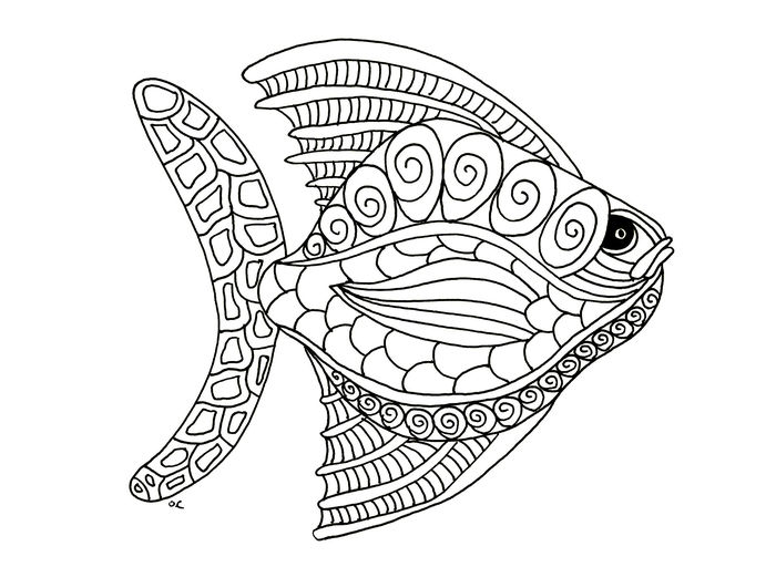 Printable Zentangle Coloring Pages PDF - Coloringfolder.com