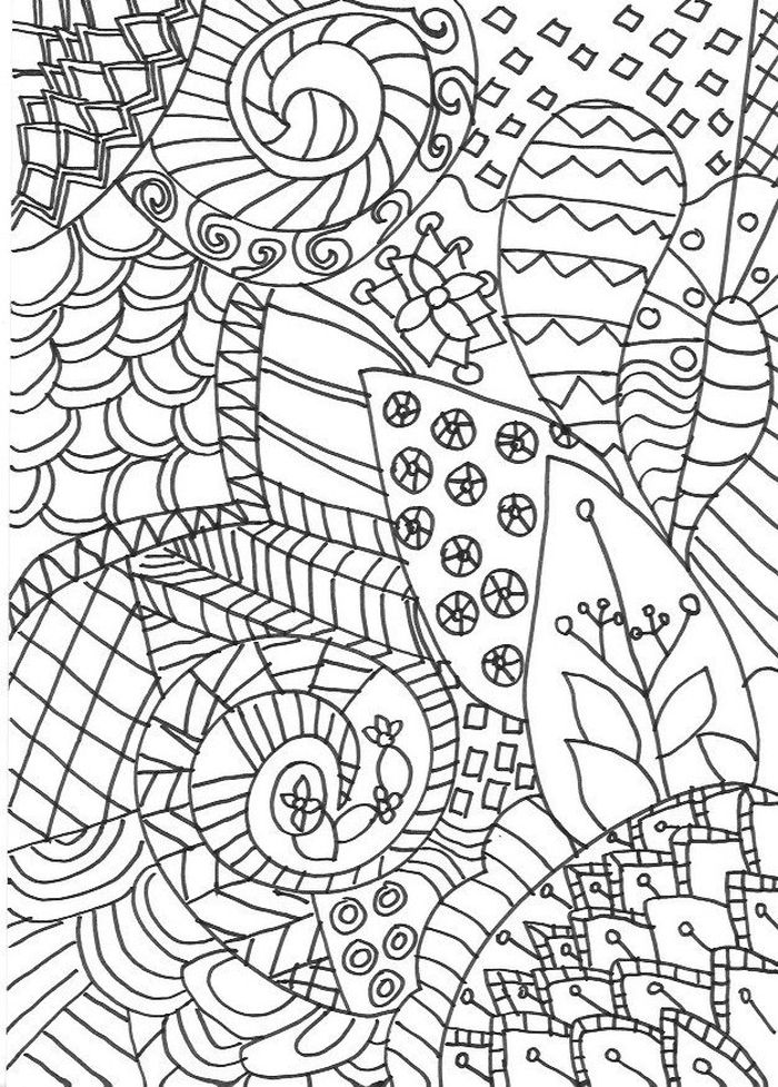 Printable Zentangle Coloring Pages PDF