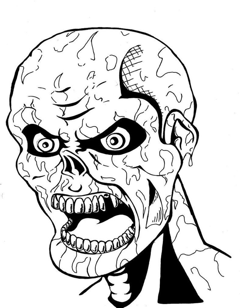 Zombie Coloring Book Pages