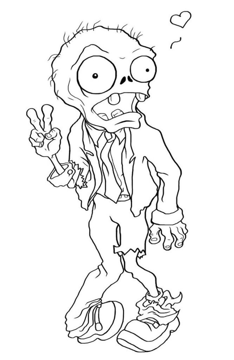 Zombie Coloring Pages For Adults Pinterest