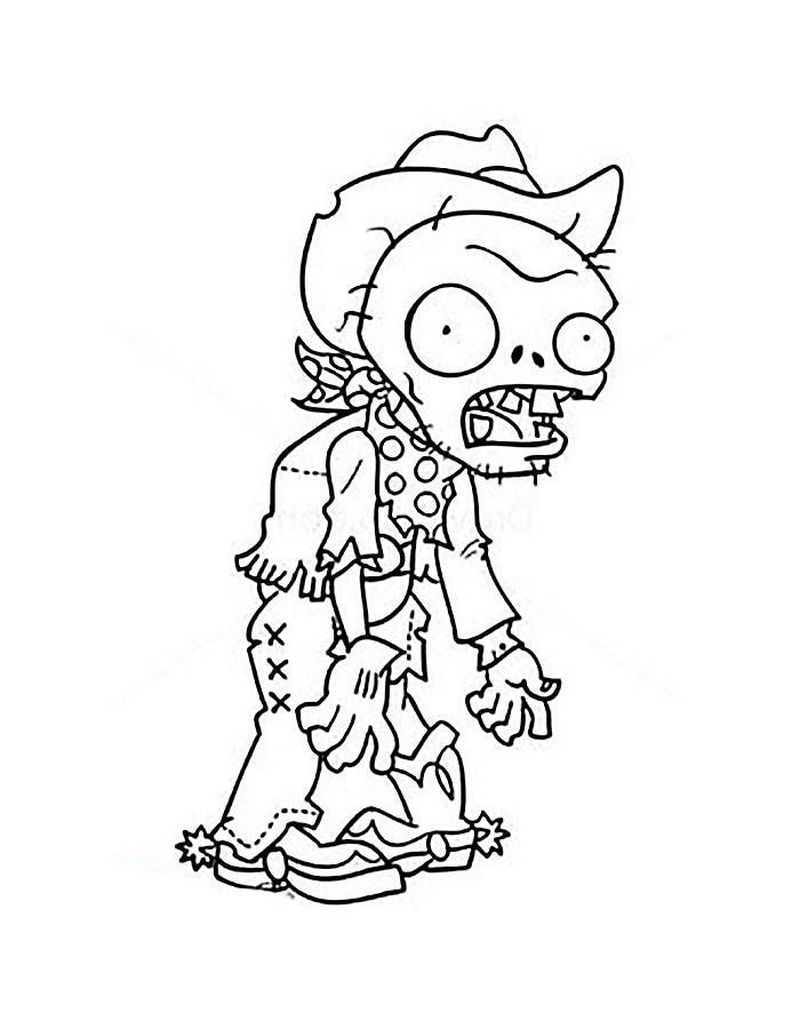Zombie Coloring Pages For Children