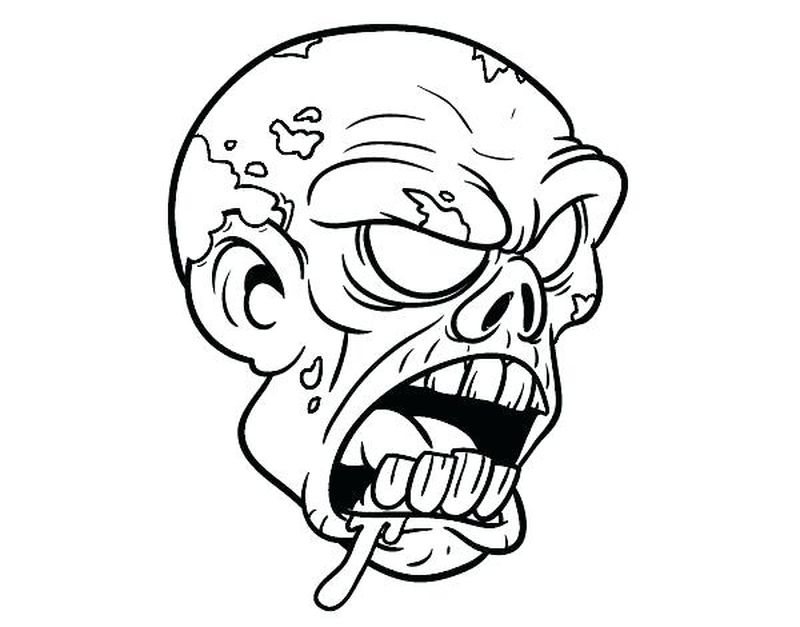 Zombie Coloring Pages Free Printable