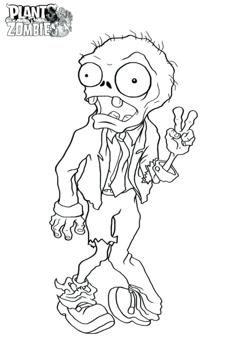 Zombie Coloring Pages Open Mouth