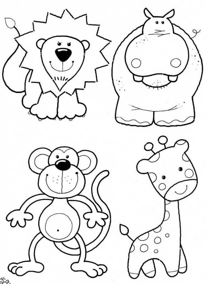 Zoo Colouring Pages For Kindergarteners