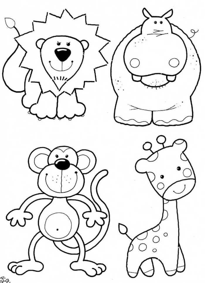 zoo coloring pages free printable