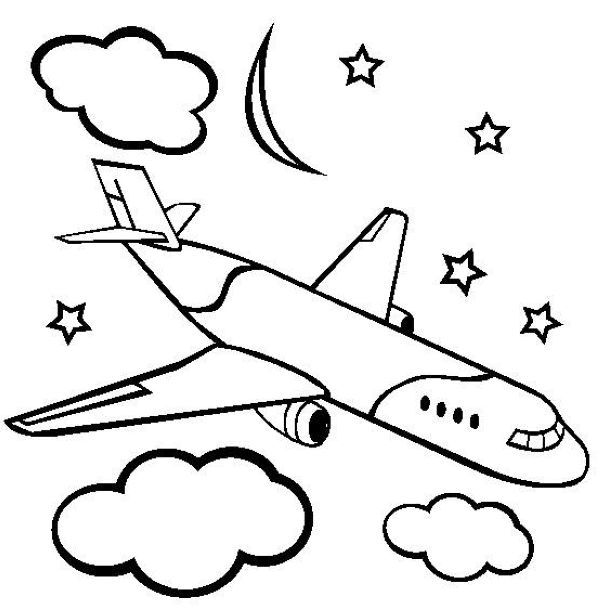 air plane coloring pages