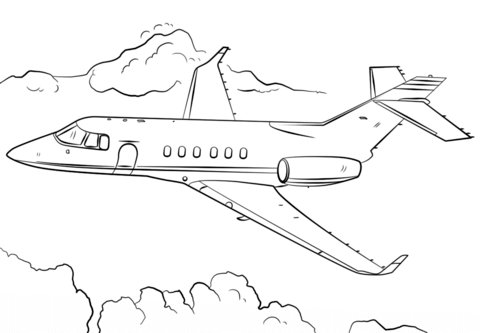 airplane coloring book pages