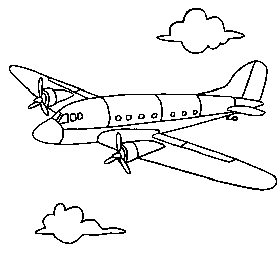 airplane coloring pages free