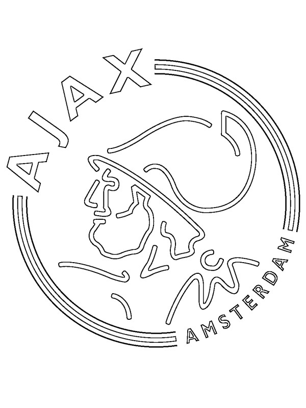 ajax amsterdam logo coloring pages