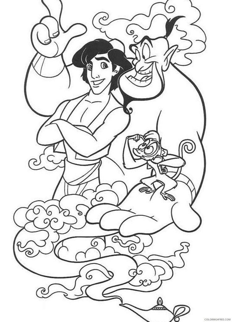 aladdin and titus coloring pages
