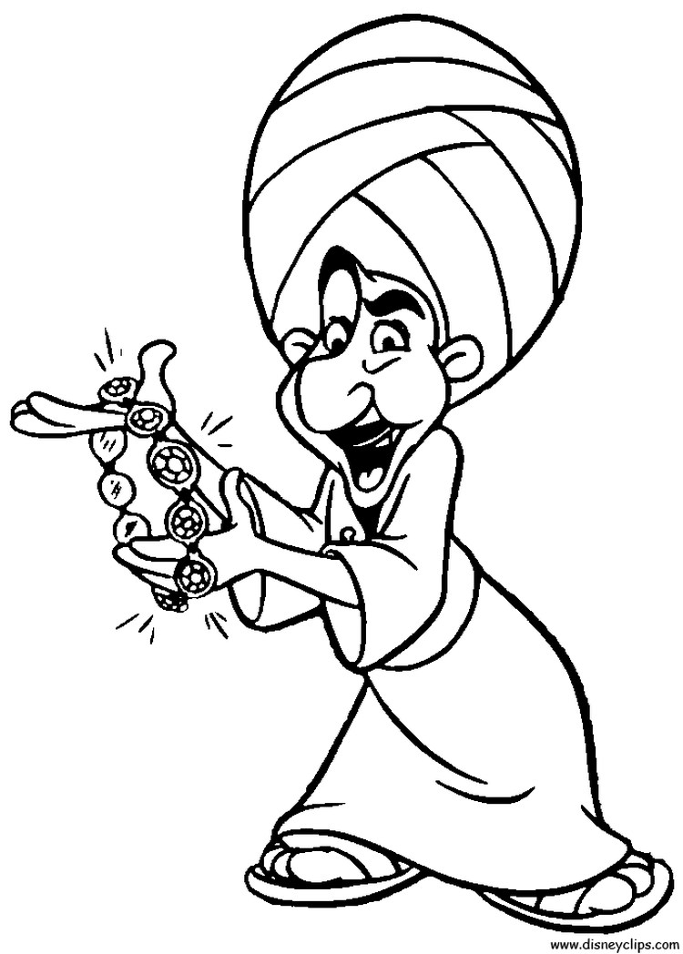 aladdin coloring pages jafar