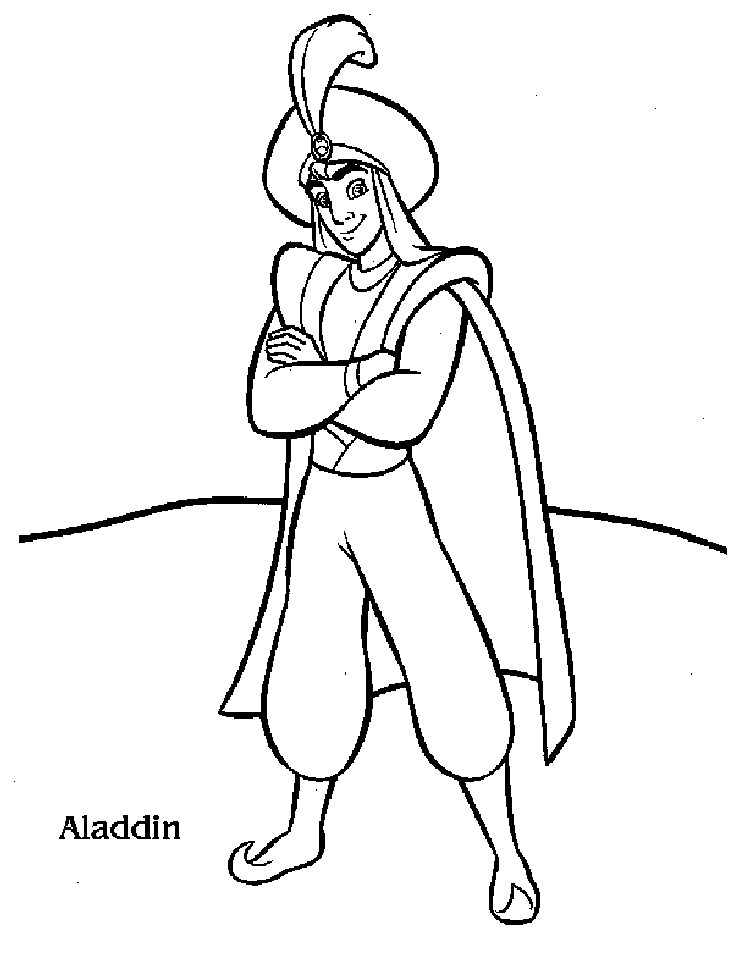 aladdin desert coloring pages