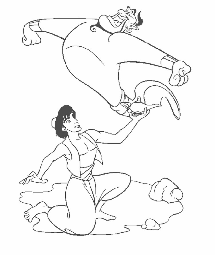 aladdin toddler coloring pages