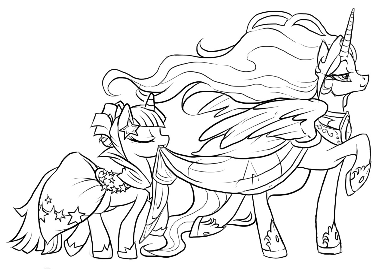 alicorn adults coloring pages