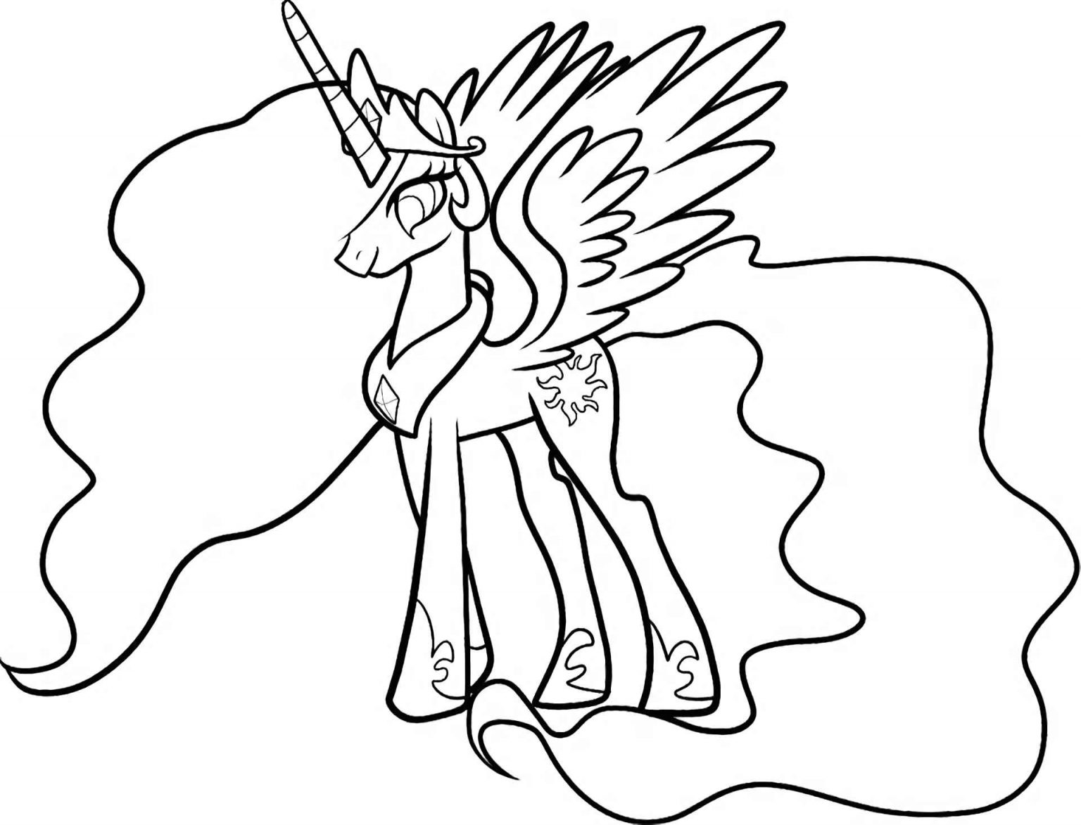 alicorn coloring pages for adults