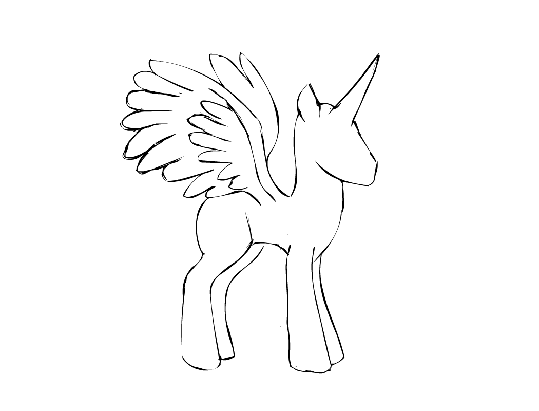 baby alicorn coloring pages