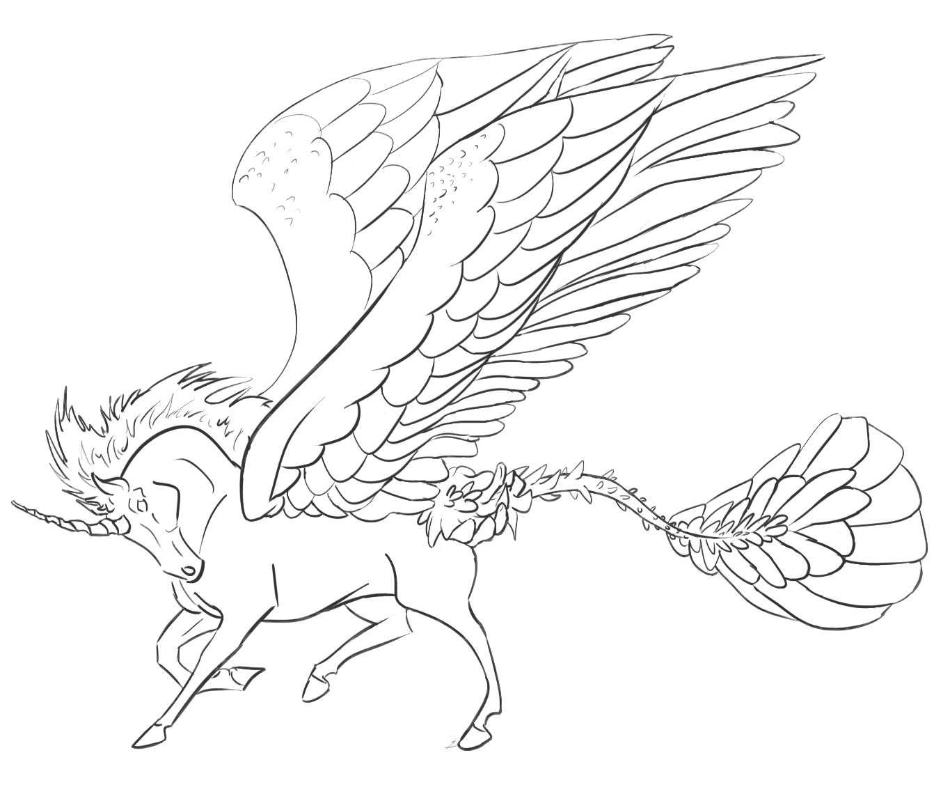 coloring pages of alicorn