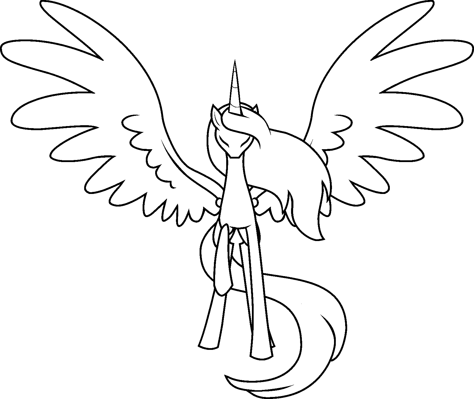 pretty alicorn coloring pages