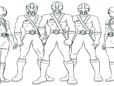 all power rangers coloring pages