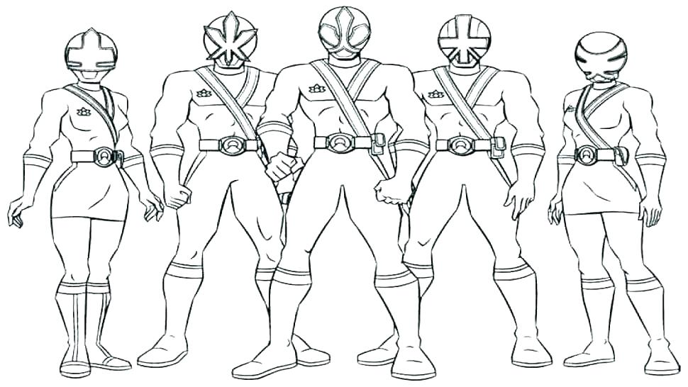 all power rangers coloring pages