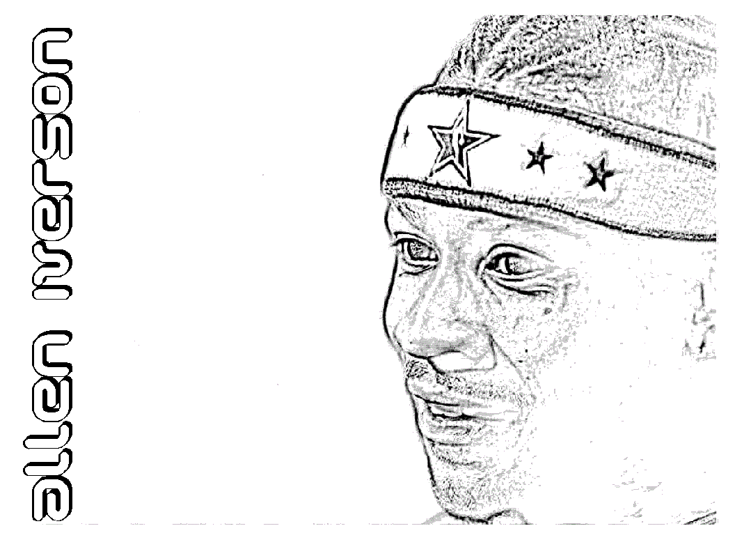 allen iverson coloring pages free