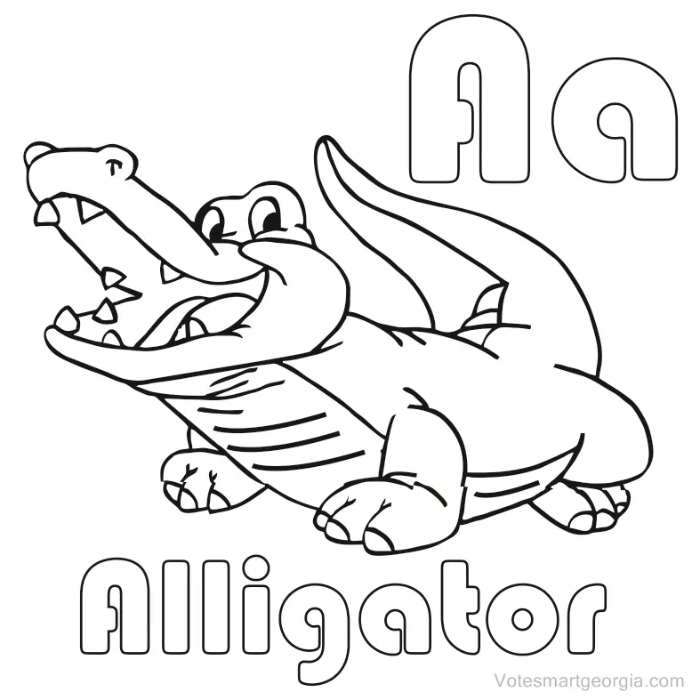 alligator coloring pages printable