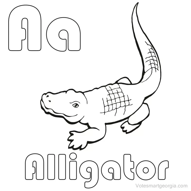 A for alligator worksheet