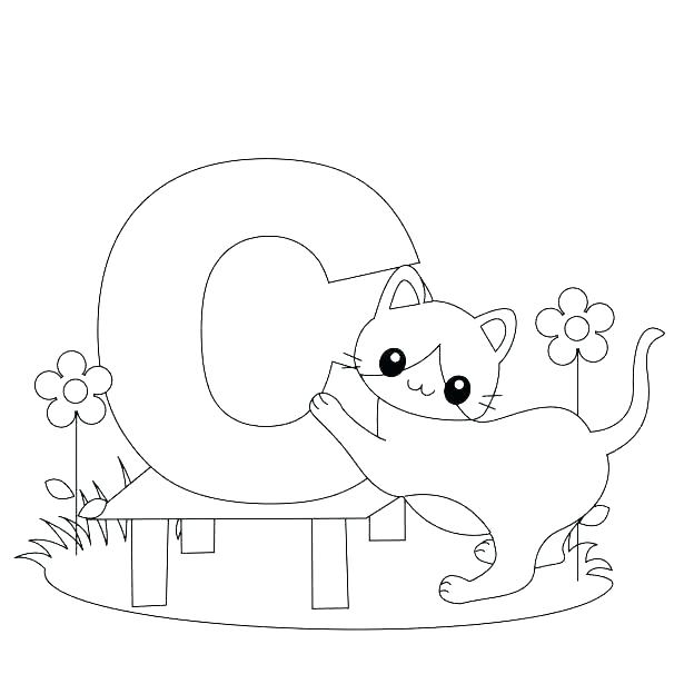 alphabet coloring pages for preschoolers free