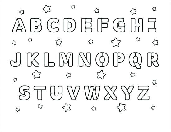 alphabet coloring pages printable