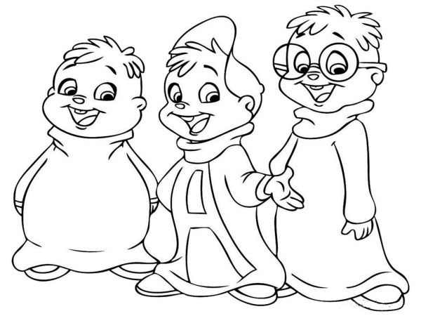alvin and the chipmunks coloring pictures for kids