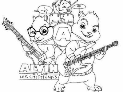 alvin and the chipmunks the road chip coloring picture