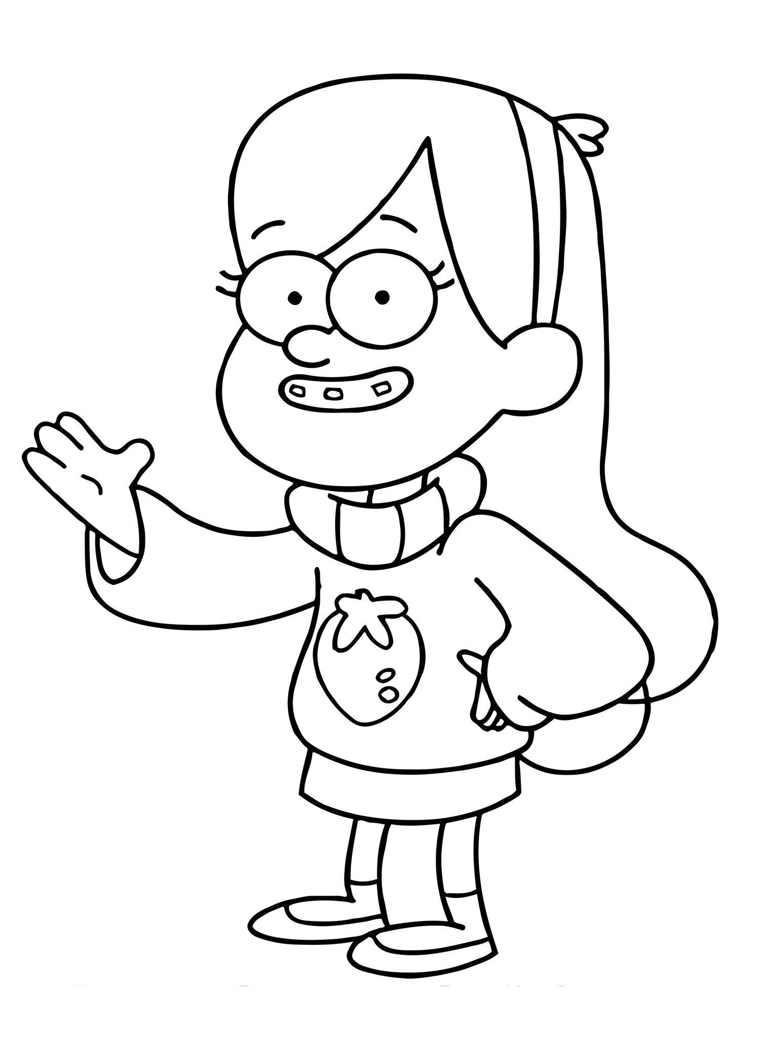 coloring pages mabel gravity falls