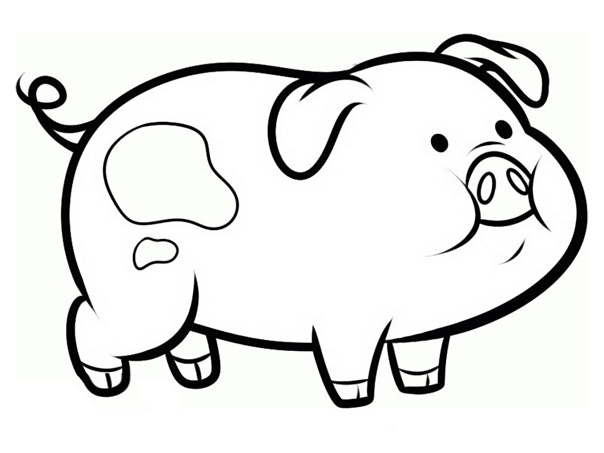 free printable coloring pages of waddles gravity falls