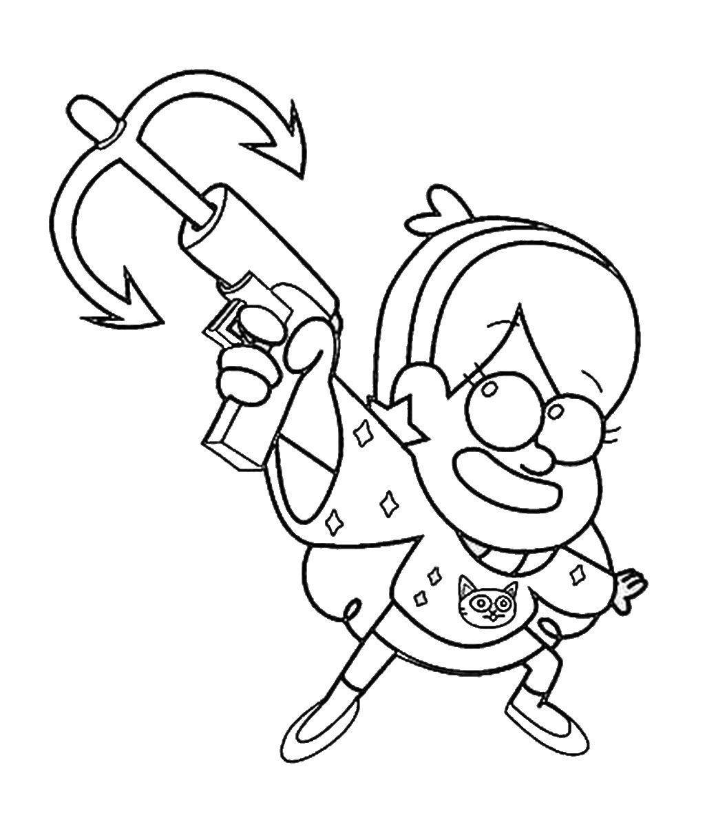 gravity falls coloring pages to print