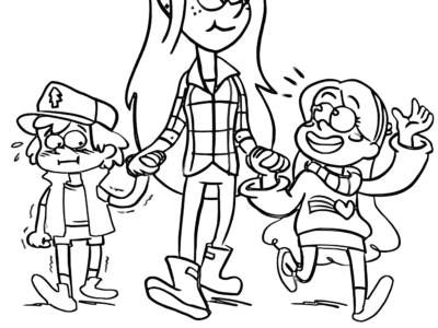welcome to gravity falls coloring pages pdf