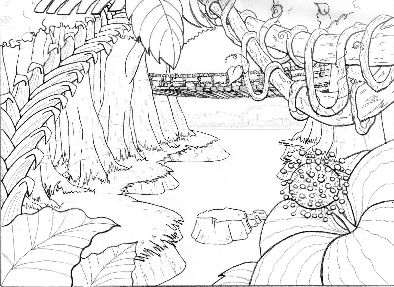 coloring pages jungle