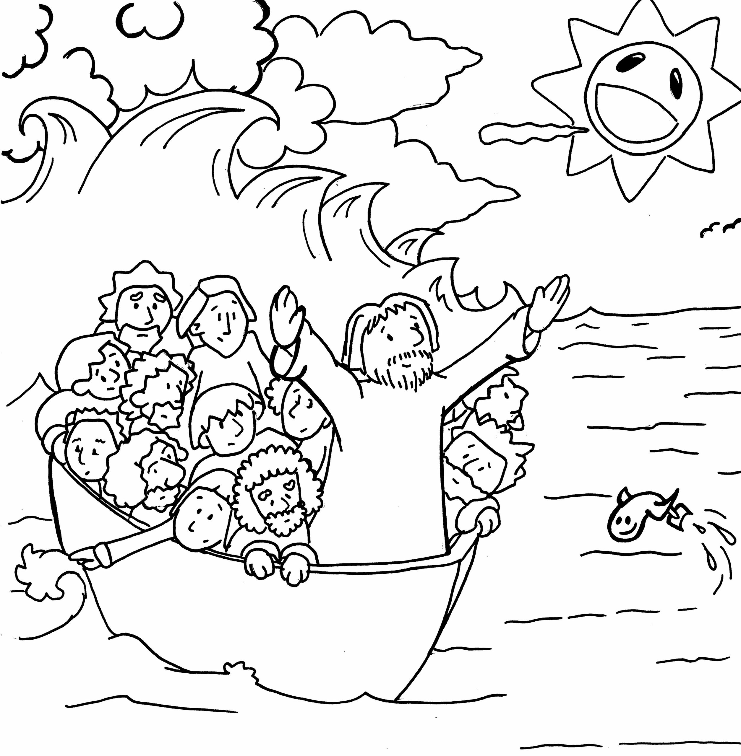 coloring pages of noahs ark