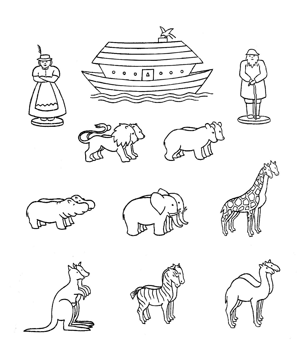 free printable coloring pages of noahs ark